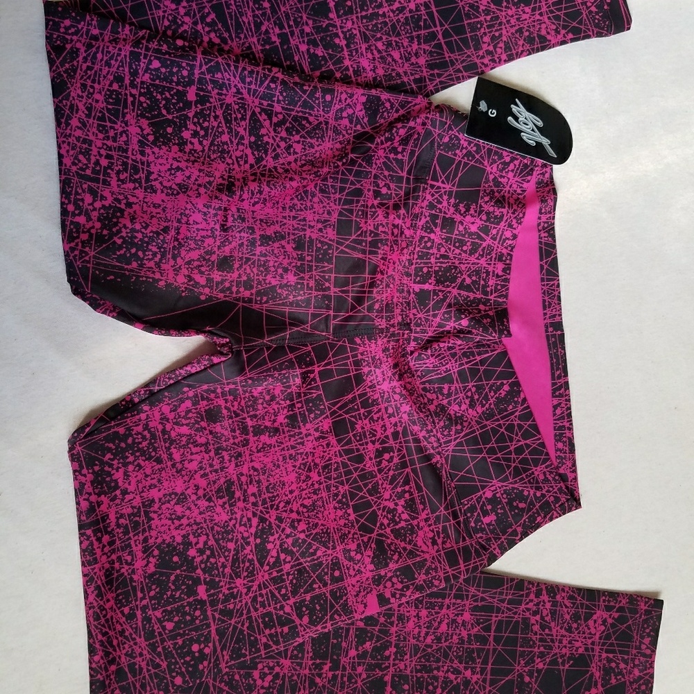 Sexy Pink painting legging butt lifter.